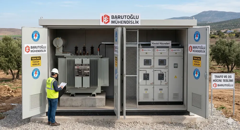 Trafo merkezi ve SMM yetkili mühendislik hizmeti — Barutoğlu Elektrik Mühendislik